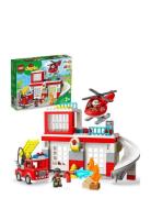Brandstation Og Helikopter Toys Lego Toys Lego duplo Multi/patterned L...