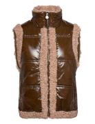 Teddy Vest Vests Padded Vests Brown Barbara Kristoffersen By Rosemunde