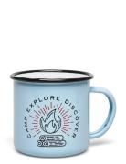 Enamel Mug Camp Explore Home Tableware Cups & Mugs Coffee Cups Blue Ge...