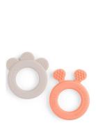 Teether 2-Pack Deer Friends Sand/ Toys Baby Toys Teething Toys Multi/p...