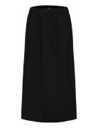 Slftinni-Relaxed Mw Midi Skirt B Noos Knælang Nederdel Black Selected ...