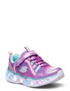 Girls Heart Lights - Rainbow Lux Low-top Sneakers Purple Skechers