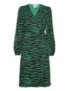 Evelyn Wrap Dress Knælang Kjole Multi/patterned Minus