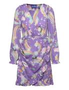 Karencras Dress Dresses Wrap Dresses Purple Cras