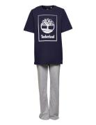 T-Shirt + Pant Set Pyjamassæt Multi/patterned Timberland