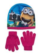 Set Cap + Gloves Accessories Winter Accessory Set Multi/patterned Mini...