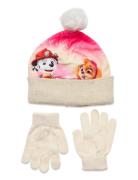 Set Cap + Glooves Accessories Winter Accessory Set Multi/patterned Paw...
