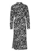 Tilde Dress Cotton Knælang Kjole Multi/patterned Noella