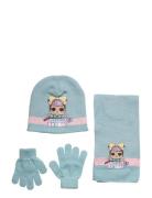 Set Cap + Scarf + Gloves Accessories Winter Accessory Set Blue L.O.L