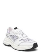 Slfabby Leather Trainer Low-top Sneakers White Selected Femme