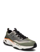 Mens Energy Racer Low-top Sneakers Khaki Green Skechers