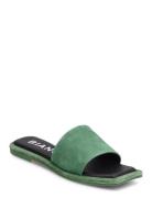 Bialillie Slide Suede Shoes Mules & Slip-ins Flat Mules Green Bianco