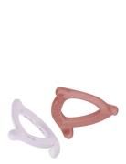 Silic Teether 2-Pack Ll/Nr Toys Baby Toys Teething Toys Brown Everyday...