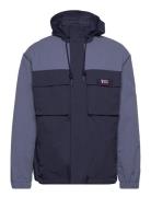 D1. Blocked Hooded Jacket Tynd Jakke Blue GANT