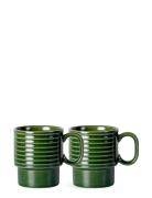 Coffee & More Mug 2-Pack Home Tableware Cups & Mugs Coffee Cups Green ...