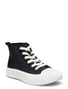 Dakota Canvas & Suede High-Top Sneaker High-top Sneakers Black Lauren ...