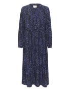 Crtiah Ankl Length Dress - Zally Fit Maxikjole Festkjole Blue Cream