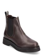 Tjw Chelsea Flat Boot Shoes Chelsea Boots Brown Tommy Hilfiger