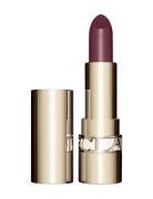 Joli Rouge Satin Lipstick 744 Soft Plum Læbestift Makeup Purple Clarin...
