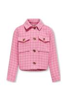 Kogkimmie Short Jacket Otw Skaljakke Outdoorjakke Pink Kids Only