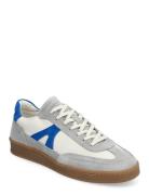 Liga - Off White / Blue Leather Mix Low-top Sneakers Grey Garment Proj...