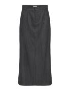Objadona Hw Ancle Skirt E Wi 23 Lang Nederdel Grey Object