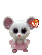 Nina - White Ballerina Mouse Reg Toys Soft Toys Stuffed Animals Pink T...