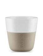 2 Espresso-Krus Pearl Beige Home Tableware Cups & Mugs Espresso Cups B...