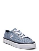 Vulc Canvas Sneaker Shirting Low-top Sneakers Blue Tommy Hilfiger