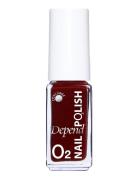Minilack Oxygen Färg A534 Neglelak Makeup Red Depend Cosmetic
