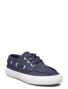 Sporty Nautical Laces Shoes Sneakers Canva Sneakers Blue Mango