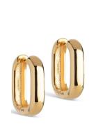 Square Hoops 18 Mm Accessories Jewellery Earrings Hoops Gold Enamel Co...
