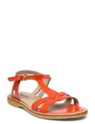 Sandals - Flat Flade Sandaler Red ANGULUS