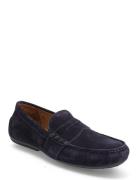 Suede-Reynold-So-Drv Loafers Flade Sko Blue Polo Ralph Lauren