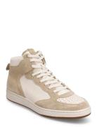 Leather/Suede-Polo Crt Hgh-Sk-Htl High-top Sneakers Beige Polo Ralph L...