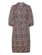 Carlivia 3/4 Wrap Midi Dress Wvn Noos Knælang Kjole Purple ONLY Carmak...