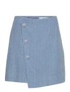 Msvelmia Short Skirt Kort Nederdel Blue Minus