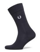 Classic Laurel Wreath Sock Underwear Socks Regular Socks Navy Fred Per...