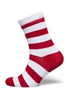 Dbu Fan 24 Striped Sock Lingerie Socks Regular Socks Red Hummel