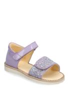 Sandals - Flat Shoes Summer Shoes Sandals Purple ANGULUS