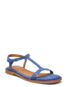 Sandals - Flat Flade Sandaler Blue ANGULUS