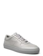 Wesley Leather Sneaker Low-top Sneakers Grey Les Deux