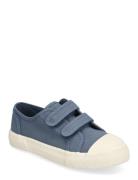Velcro Fastening Straps Sneakers Shoes Sneakers Canva Sneakers Blue Ma...