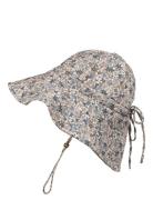 Sun Hat - Blue Garden Light 6-12 M Solhat Multi/patterned Elodie Detai...