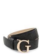 Emera Logo Adj Pant Belt H30 Bælte Black GUESS