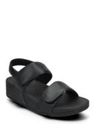 Lulu Adjustable Leather Back-Strap Sandals Flade Sandaler Black FitFlo...