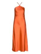 Enpapaya Sl Midi Dress 6984 Knælang Kjole Orange Envii