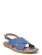 Sandals - Flat - Open Toe - Op Flade Sandaler Blue ANGULUS