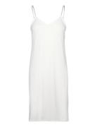 Melanie Slip Dress Knælang Kjole Cream Notes Du Nord