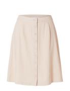 Slfgulia Hw Short Skirt Kort Nederdel Cream Selected Femme